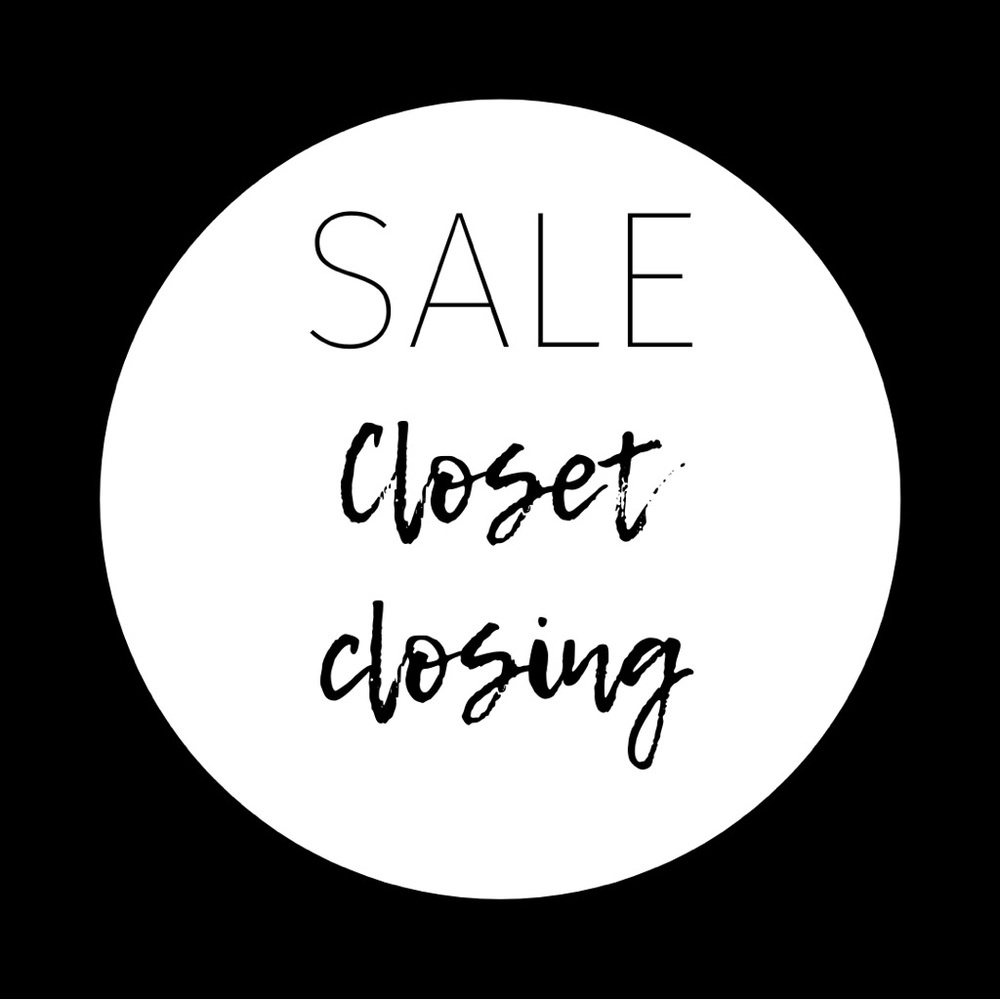 CLOSET CLOSING. EVERYTHING MUST GO! 👀